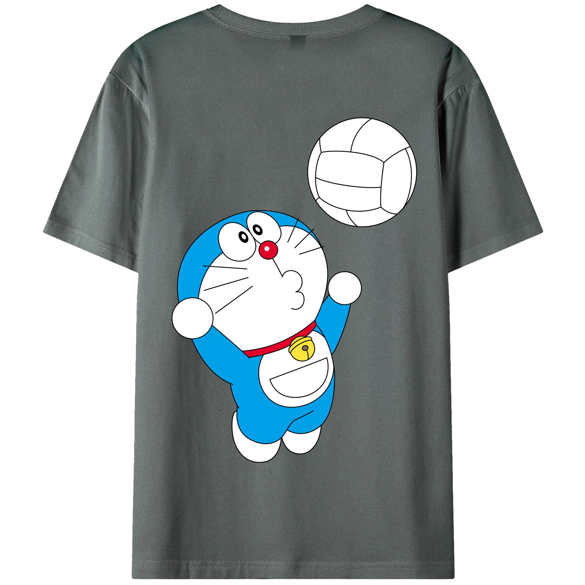 （画像用） ドラえもん Doraemon 綿100％半袖Tシャツ（背面プリント）